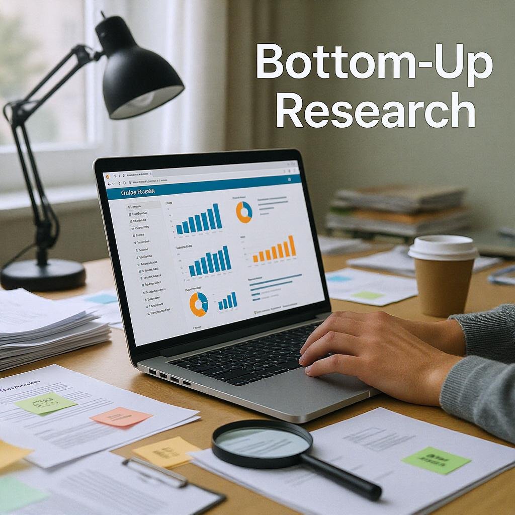 Visual of charts and graphs representing deep analysis