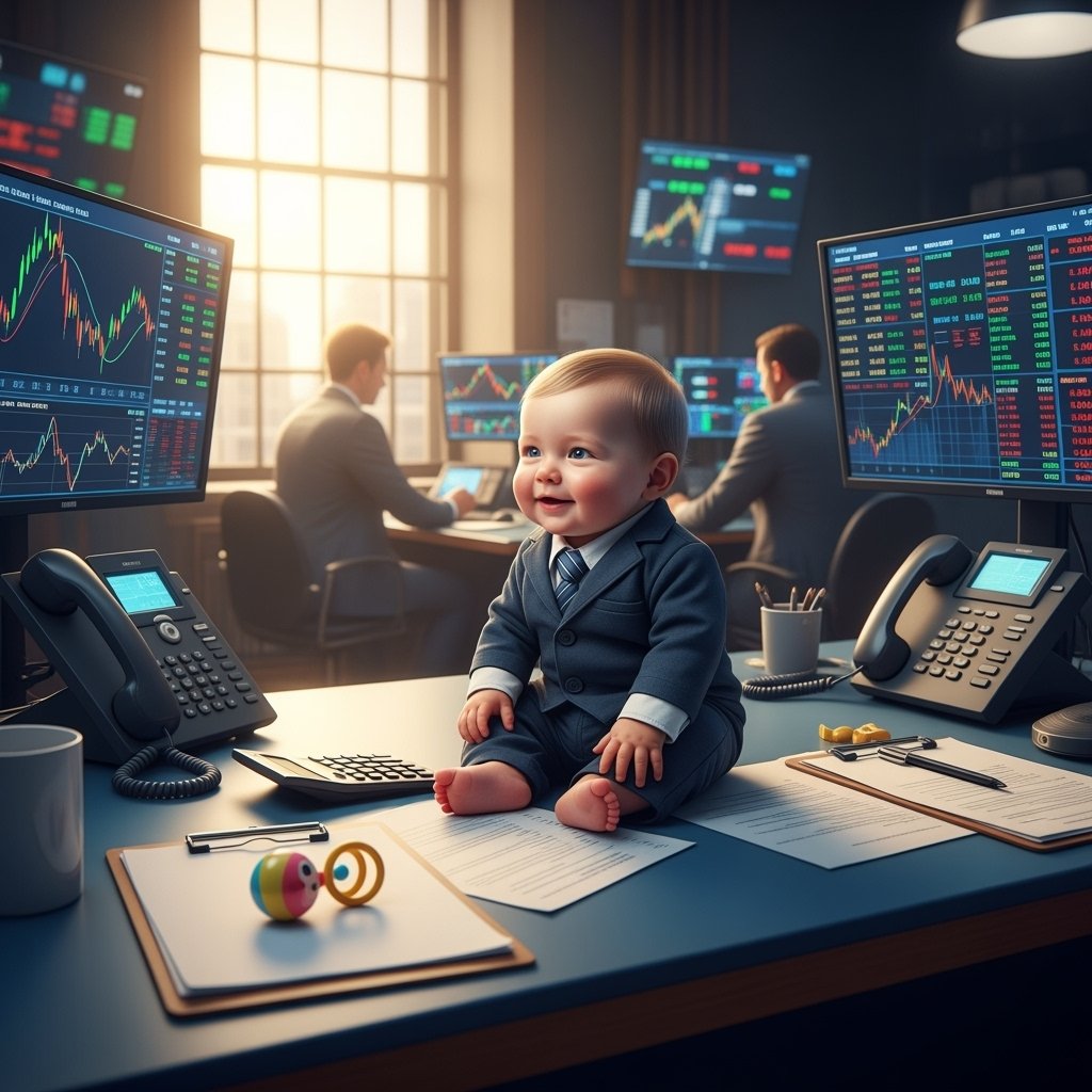 Stock market trading floor